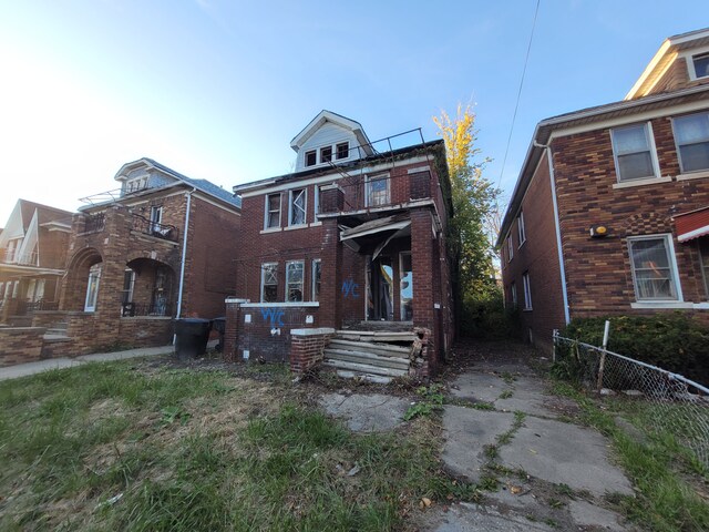 4824 Cortland St, Detroit, MI 48204 - view of front facade featuring brick siding