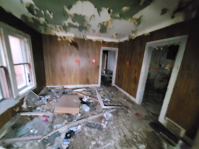 4824 Cortland St, Detroit, MI 48204 - empty room featuring wood walls