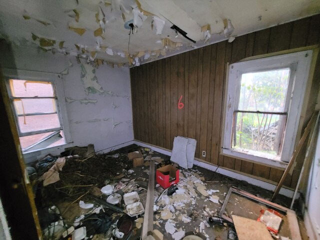 4824 Cortland St, Detroit, MI 48204 - spare room with wood walls