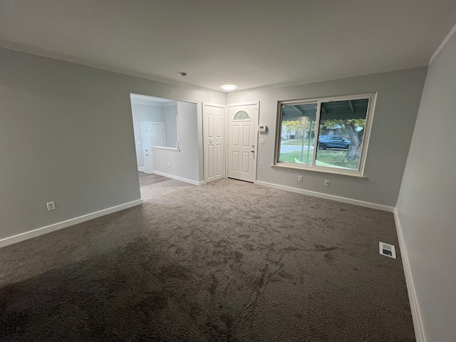 view of carpeted empty room