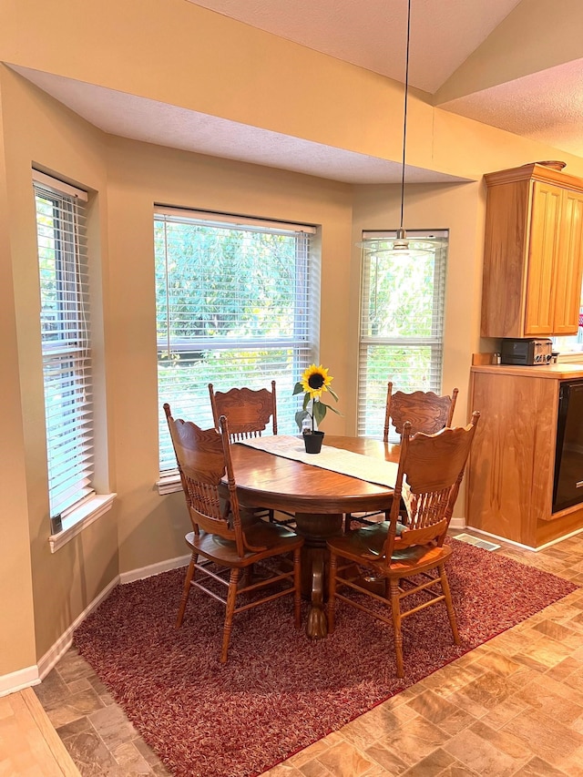 dining space with plenty of natural light