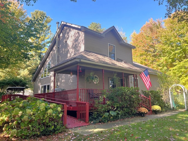 view of front of property