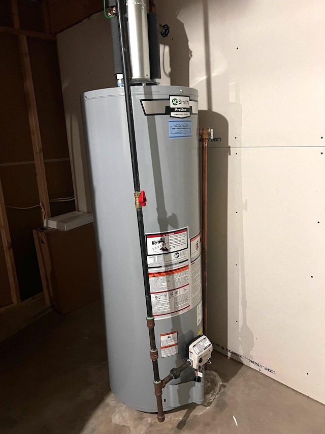 utilities with gas water heater