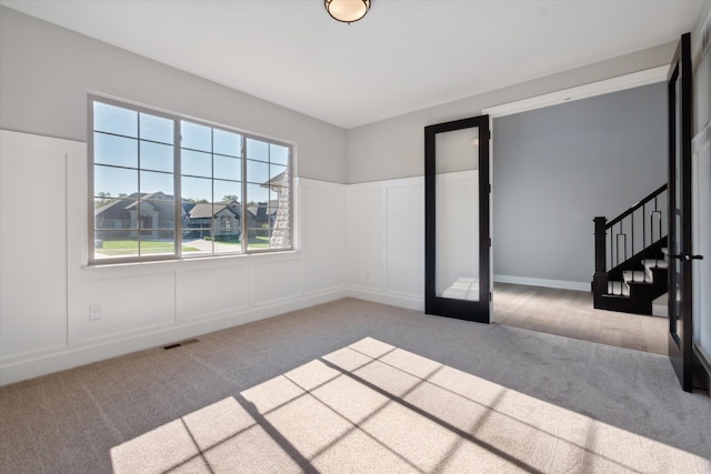 view of carpeted empty room