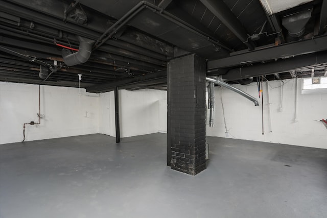 view of basement