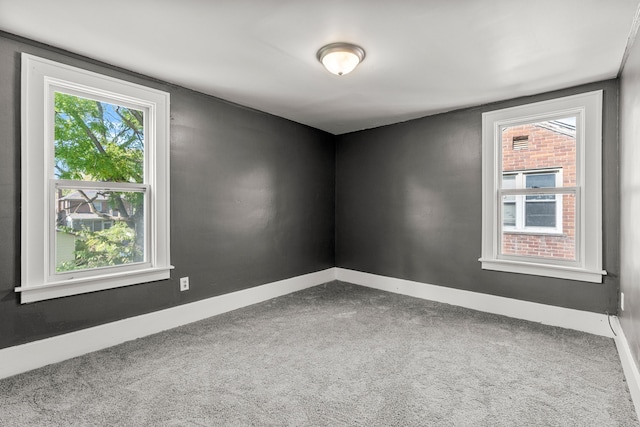 spare room featuring carpet floors