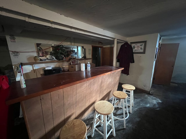 view of bar