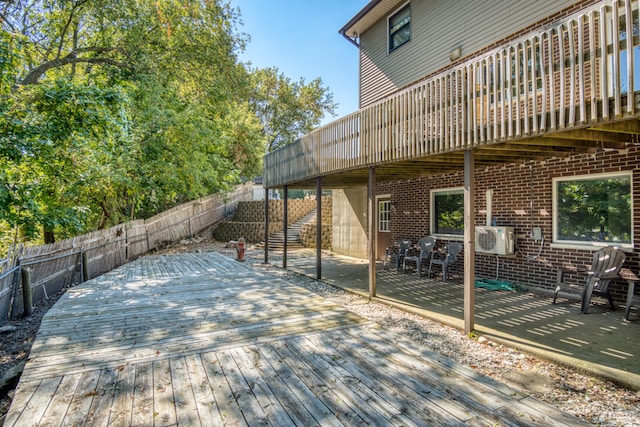 view of patio with a deck