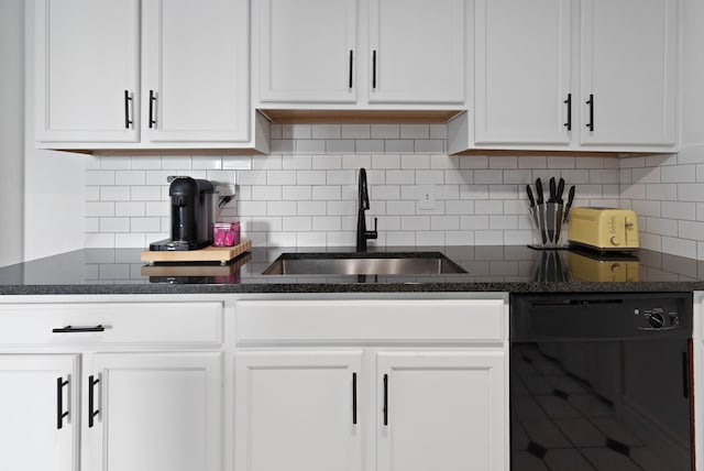 kitchen with white cabinets and sink