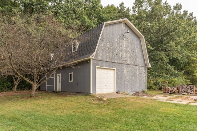 garage featuring a detached garage