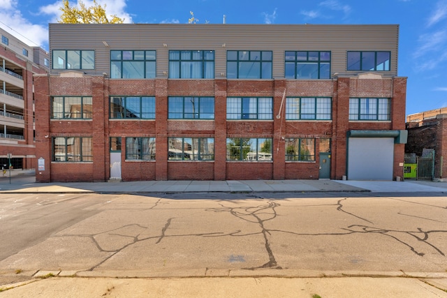 view of property with a garage