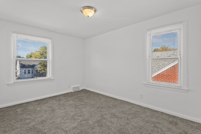 view of carpeted empty room