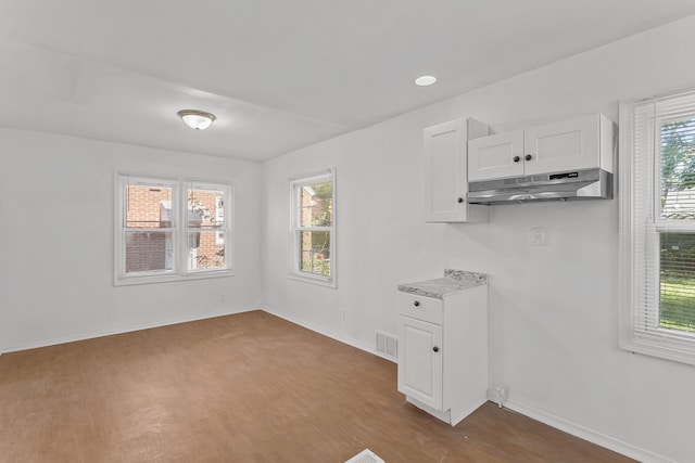 unfurnished room featuring light wood-type flooring and a wealth of natural light