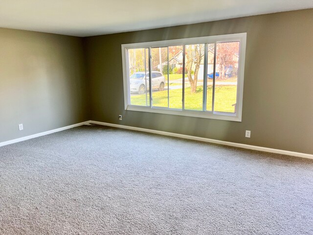 view of carpeted empty room