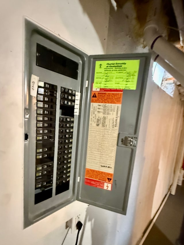 utility room featuring electric panel