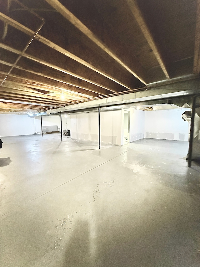 view of basement