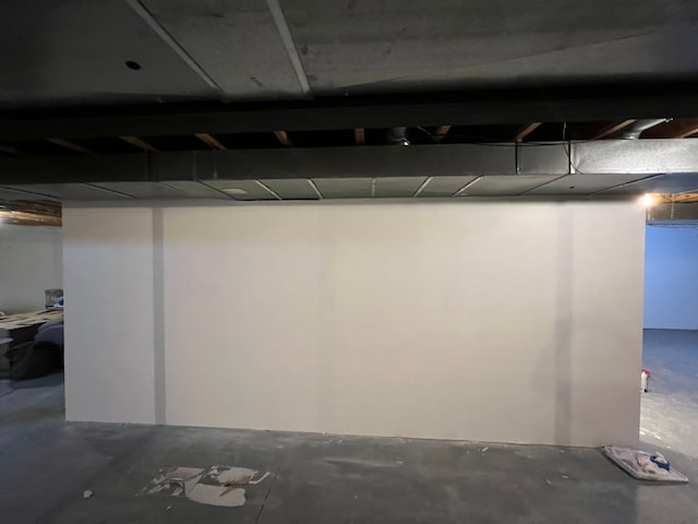 view of basement