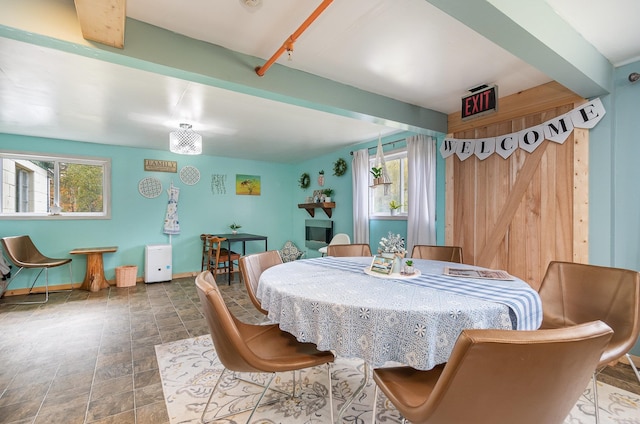 view of dining area