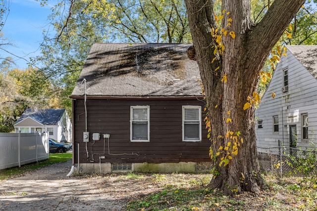 view of side of property