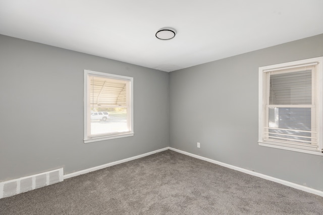 view of carpeted empty room