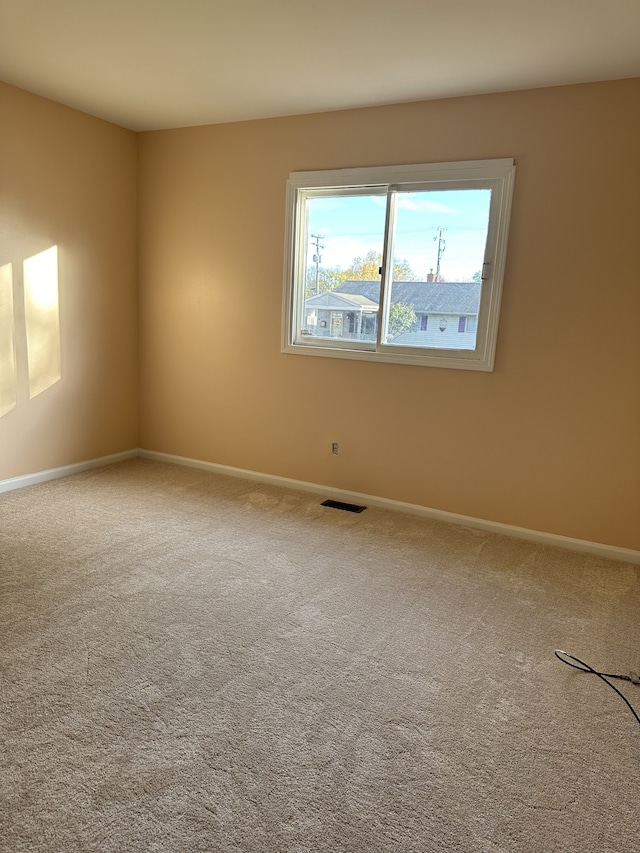 view of carpeted empty room