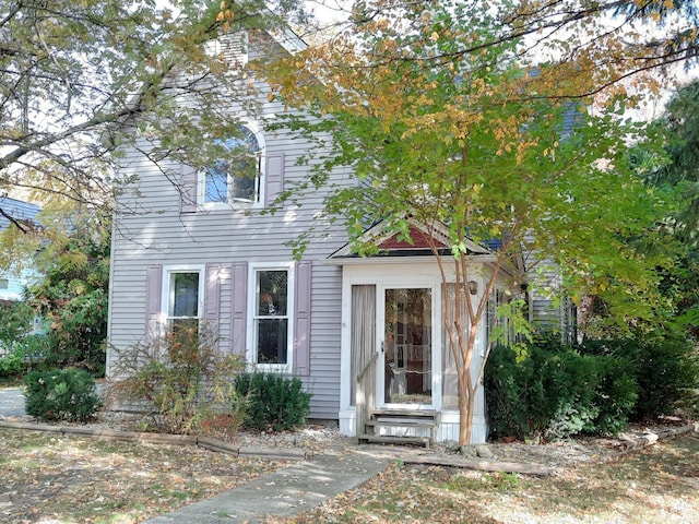 view of front of home