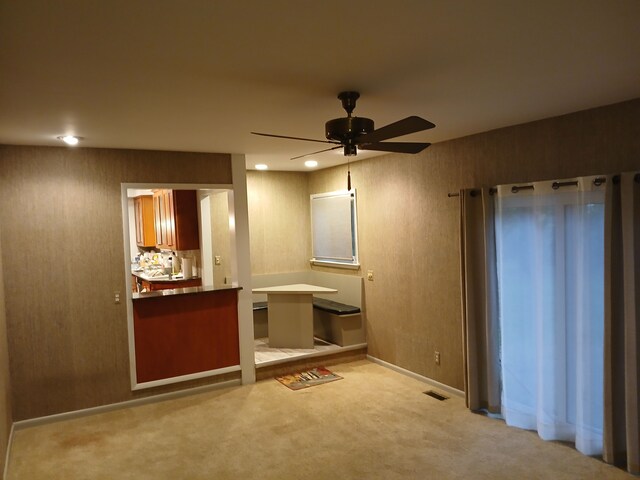 28164 Kendallwood Dr, Farmington Hills, MI 48334 - unfurnished bedroom featuring carpet floors, recessed lighting, baseboards, and ceiling fan