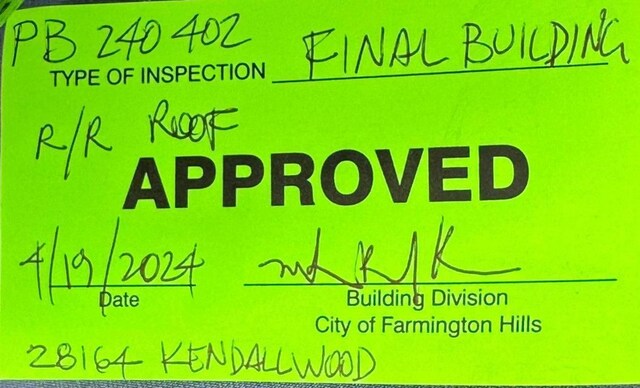 28164 Kendallwood Dr, Farmington Hills, MI 48334 - view of a document