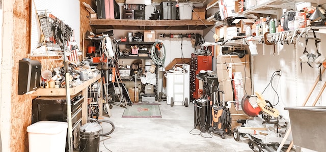 view of storage room