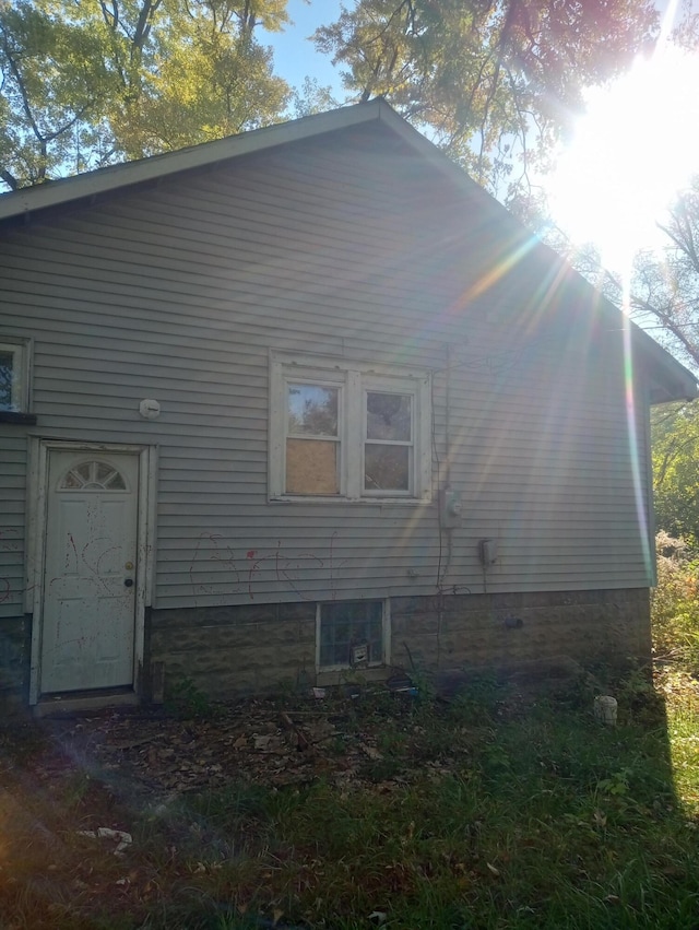 view of rear view of property