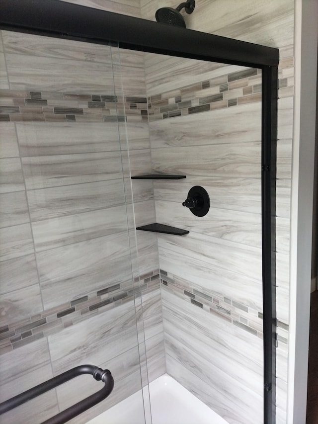 2412 W Garfield, New Era, MI 49446 - bathroom with tiled shower