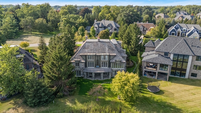 drone / aerial view featuring a residential view