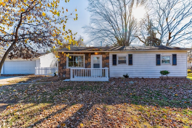 ranch-style house with a garage