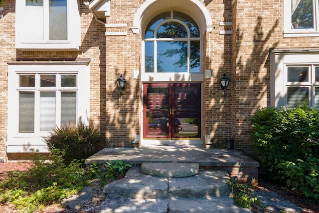 entrance to property with french doors