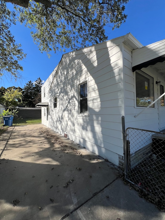 view of home's exterior featuring a patio