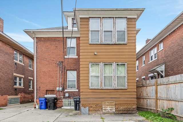 view of rear view of property