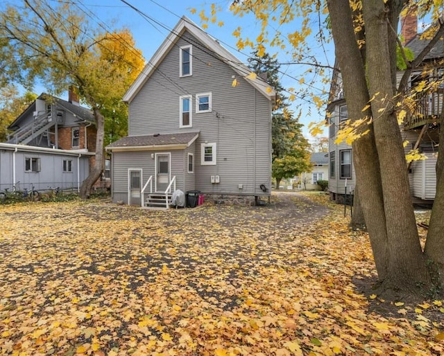 view of back of property