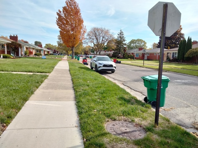 view of road