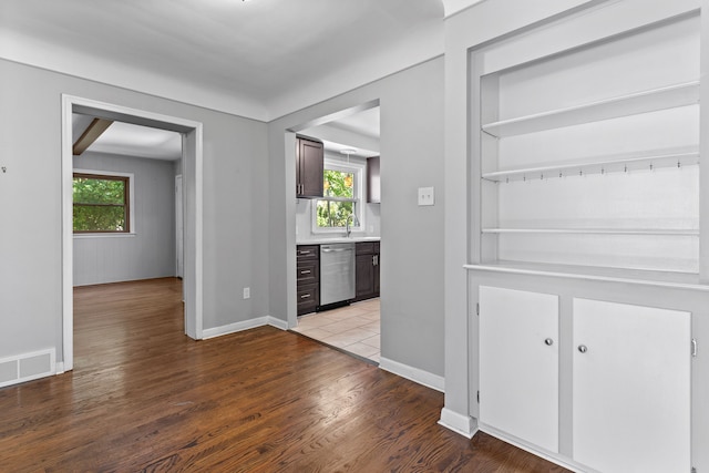 interior space with wood-type flooring and a wealth of natural light