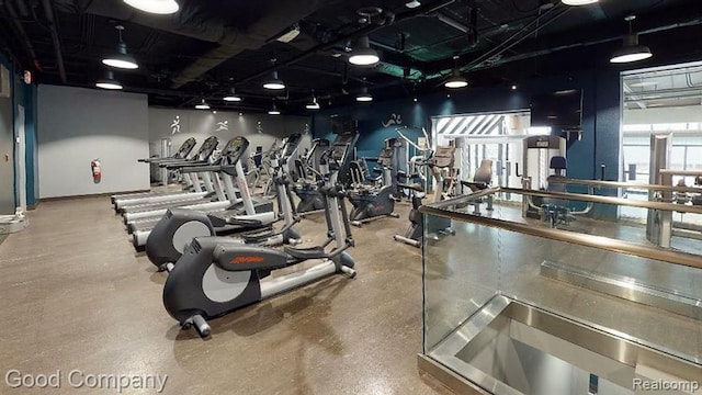 view of workout area