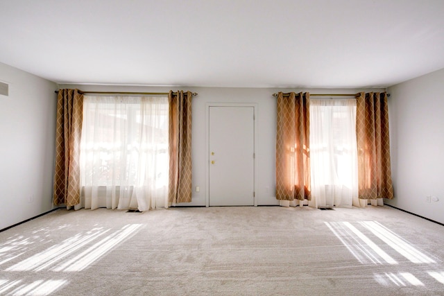 view of carpeted empty room