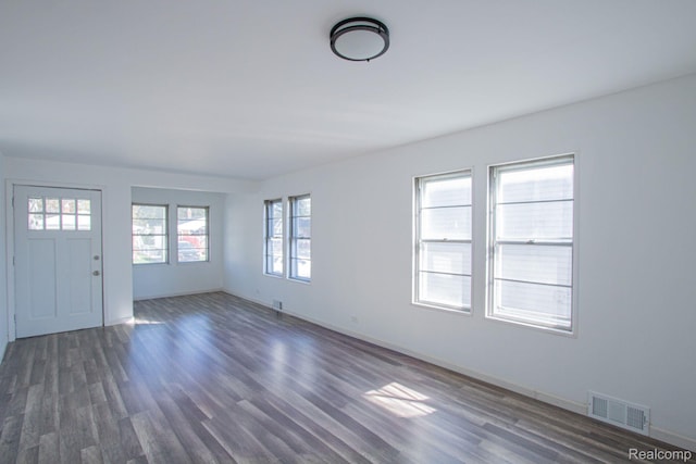 23930 Elmira St, Saint Clair Shores, MI 48082 - unfurnished living room with dark wood finished floors