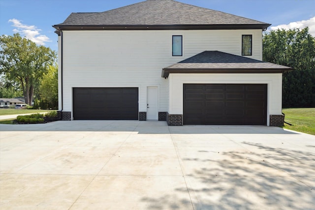 view of home's exterior featuring a garage