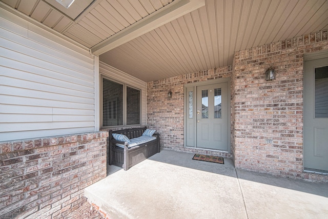 property entrance with a porch