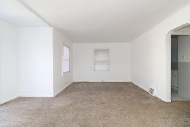 view of carpeted empty room