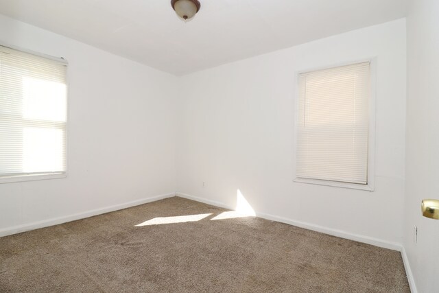 carpeted empty room with plenty of natural light
