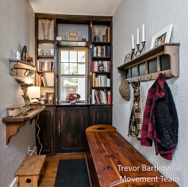 interior space with wood-type flooring