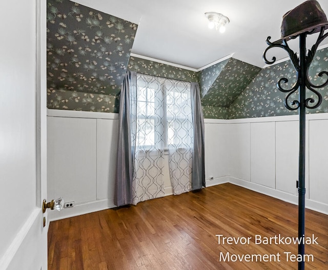 interior space with hardwood / wood-style flooring