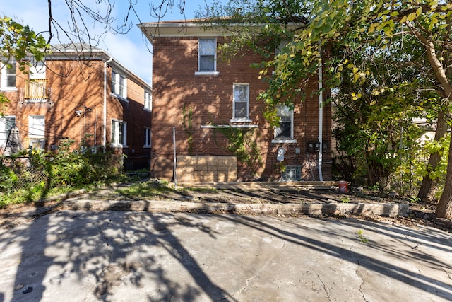 view of rear view of property