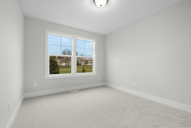 view of carpeted empty room